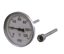 熱套(tao)式雙(shuang)金屬(shu)溫度(du)計