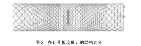 多孔孔(kong)闆流量計(ji)的網格劃(hua)分圖示