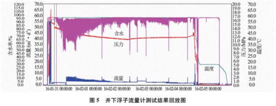 井(jing)下浮子(zi)流量計(ji)測試結(jie)果回放(fang)圖
