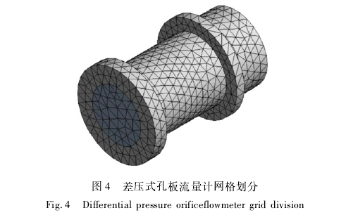 差(cha)壓式孔闆(pan)流量計網(wang)格劃分圖(tu)示