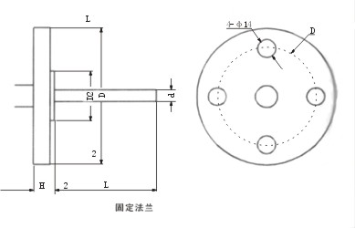 雙金屬(shu)溫度計(ji)固定法(fa)蘭