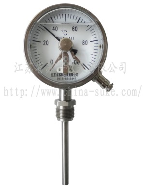 耐震(zhen)電接點(dian)雙金屬(shu)溫度計(ji)